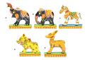 Indian Animals In Wood From Oriissa 